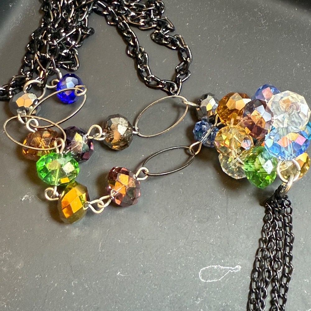 Multicolor Necklace and Earrings Set NWOT - Picture 7 of 11